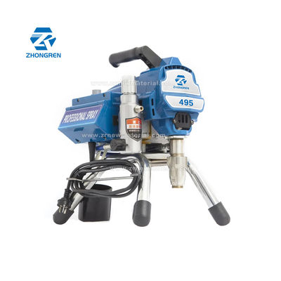 Movable 495 3200psi Electric Airless Paint Sprayer For Roof Coatings 1500 Watt